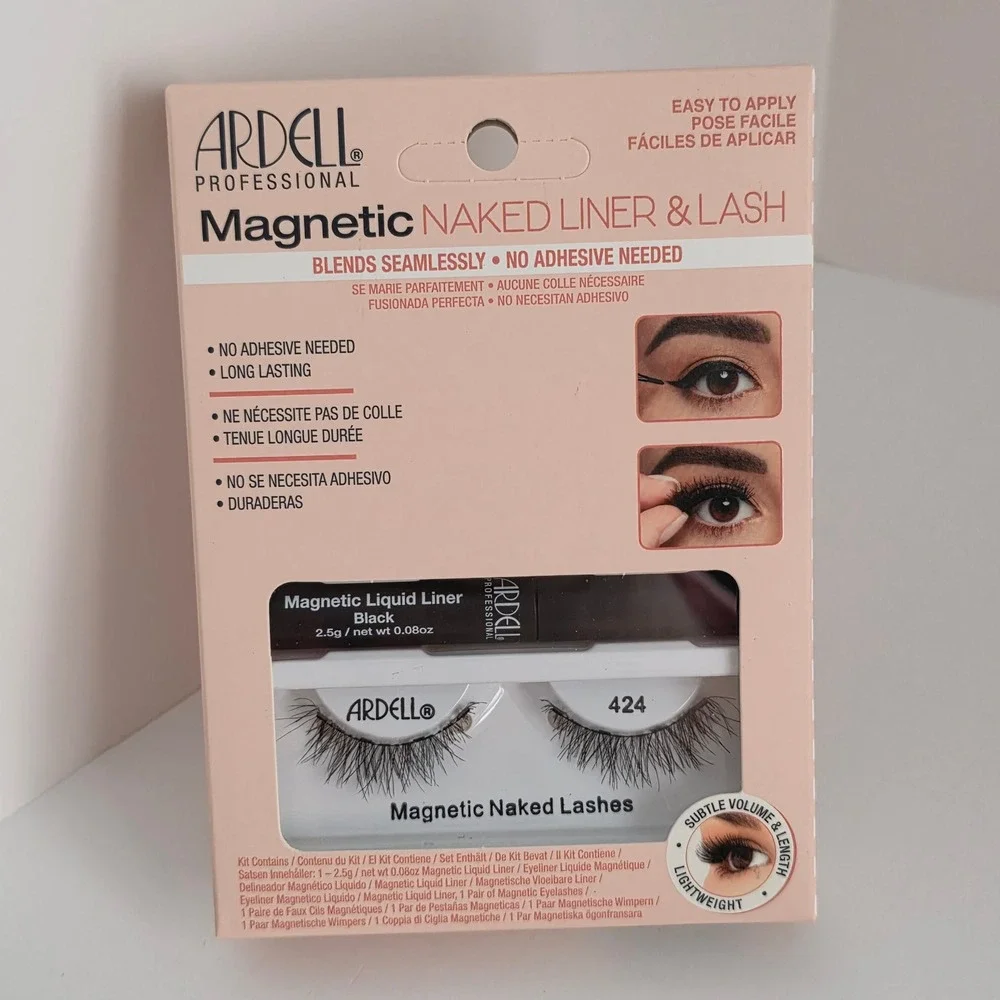 Ardell Professional Magnetic Naked Liner & Lash Kit Style 424 Black Liquid Liner